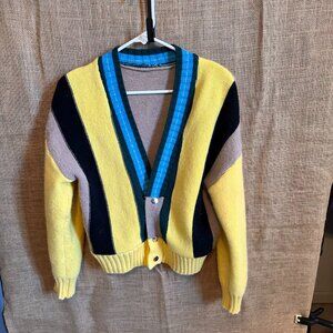 O-4 Souk + Sepia colorblock sweater